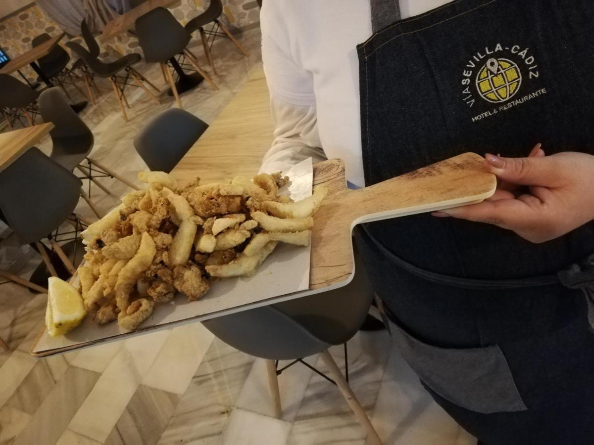 Hotel Restaurante Via Sevilla - Cadiz By Ma 22 Puntos El Cuervo  المظهر الخارجي الصورة